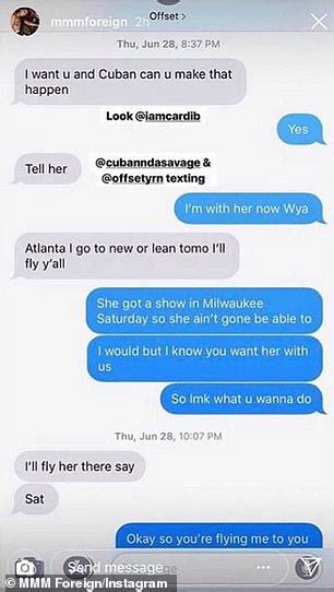 offset and cardi b leaked|Inside Cardi B and Offsets Leaked Text Messages